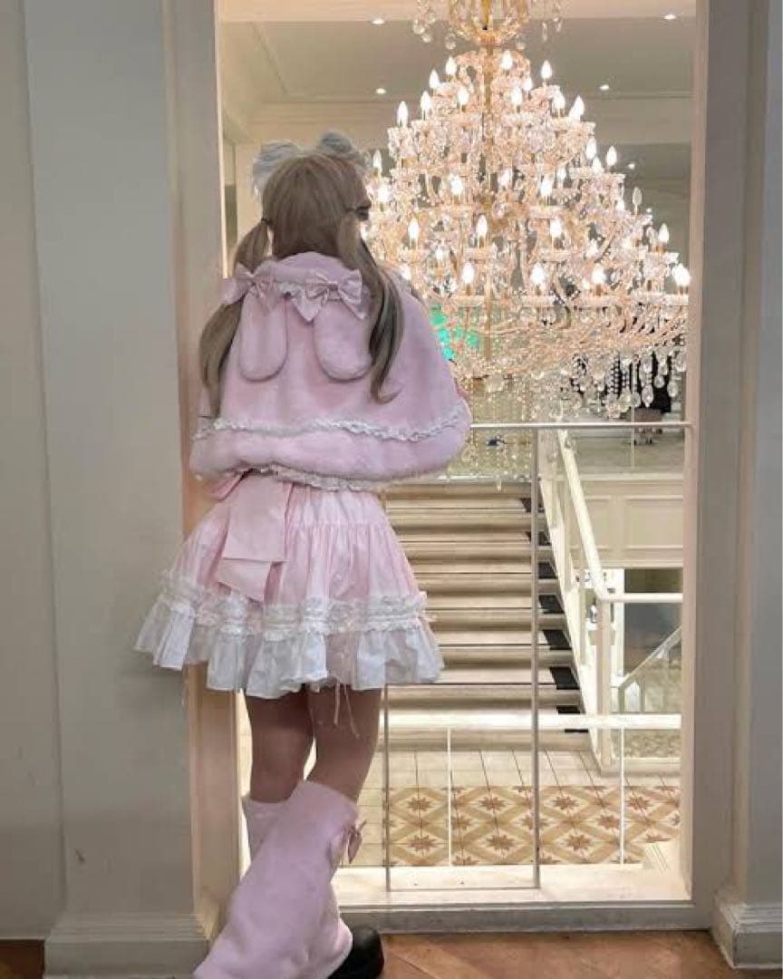 ピンク shushucherry ケープ シュシュチェリー