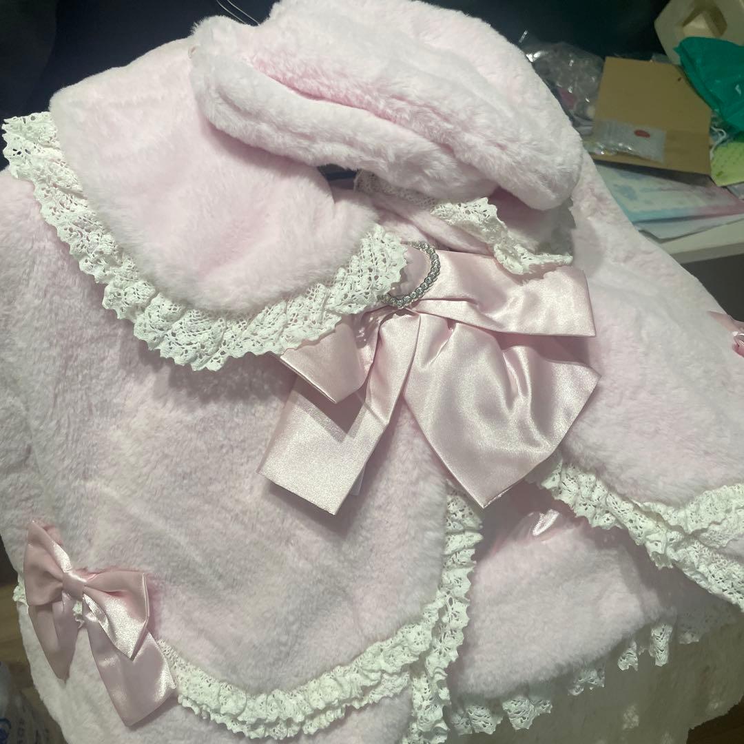 ピンク shushucherry ケープ シュシュチェリー