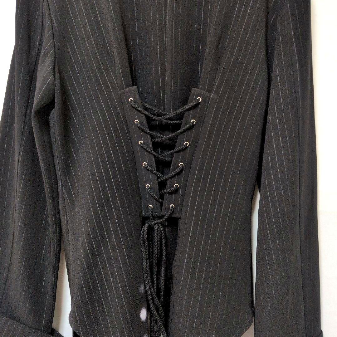 【希少】GLAMOROUS 燕尾シャツジャケット L 編み上げ パンク Y2K