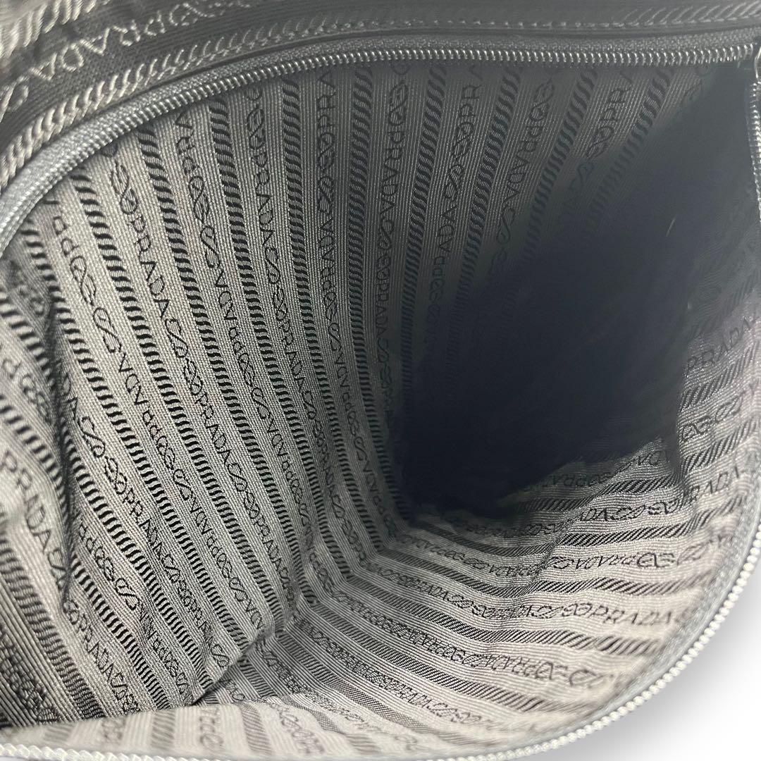 極美品■プラダ　2way　ビジネスバッグ　ナイロン　三角ロゴ　ショルダー付　黒