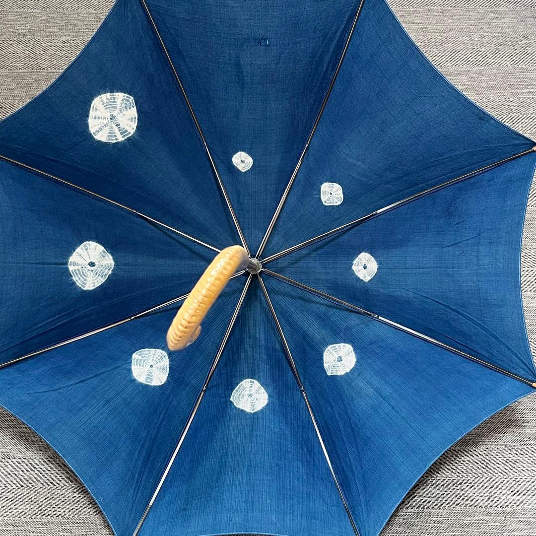 大島紬　リメイク日傘　着物　長傘　一本傘