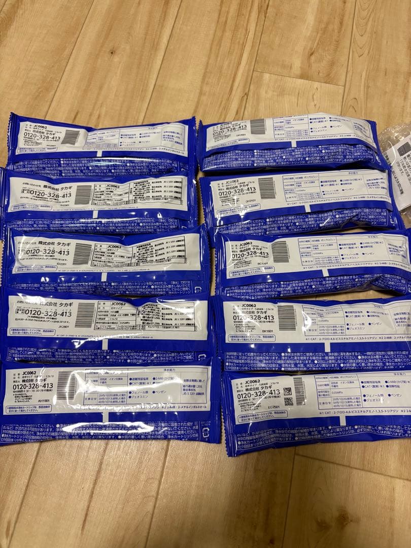 新品　JC0062 + JH060M TAKAGI浄水器カートリッジ10個セット