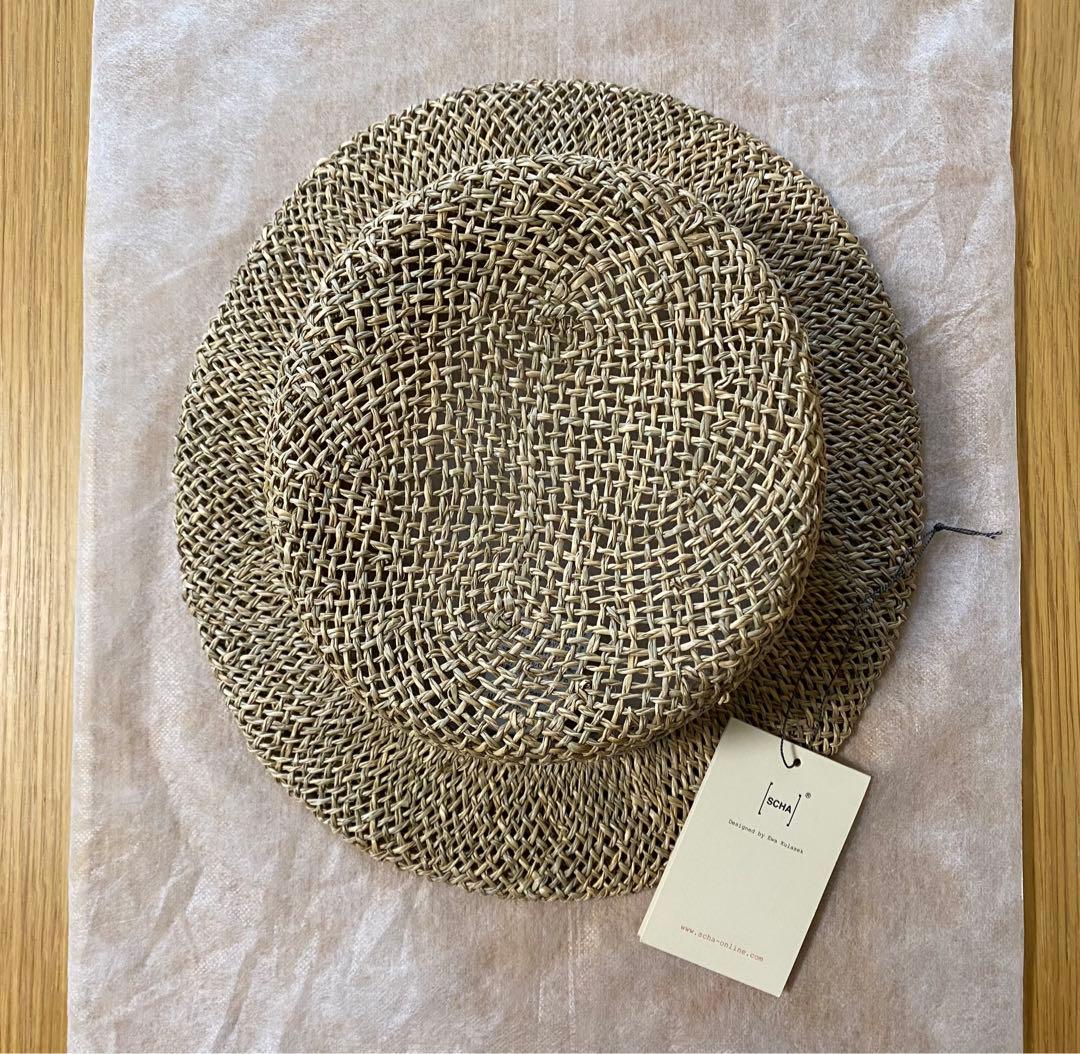 新品未使用品　SCHA 麦わら帽子　ストローハット