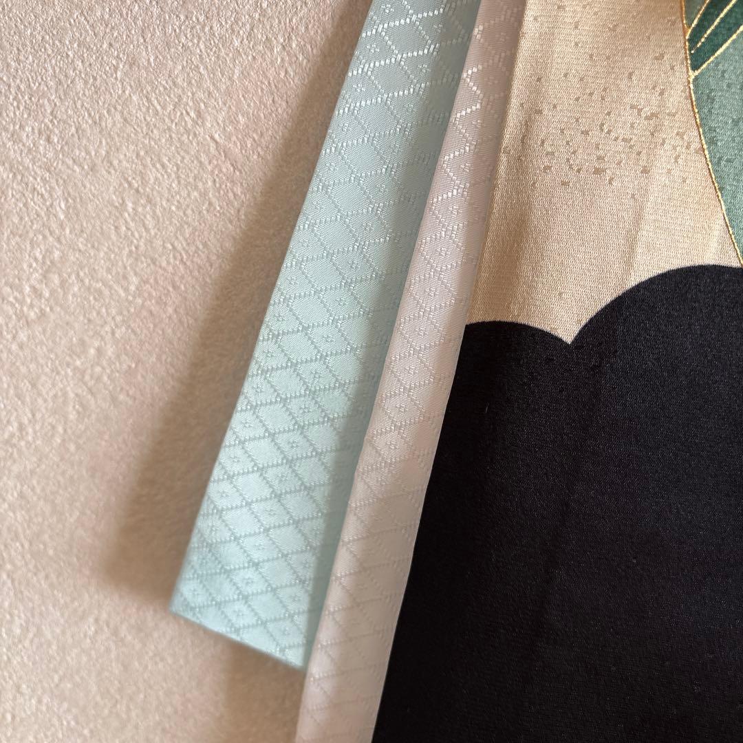 No.15 正絹男の子お祝い着　産着 長襦袢付き　のしめ 七五三