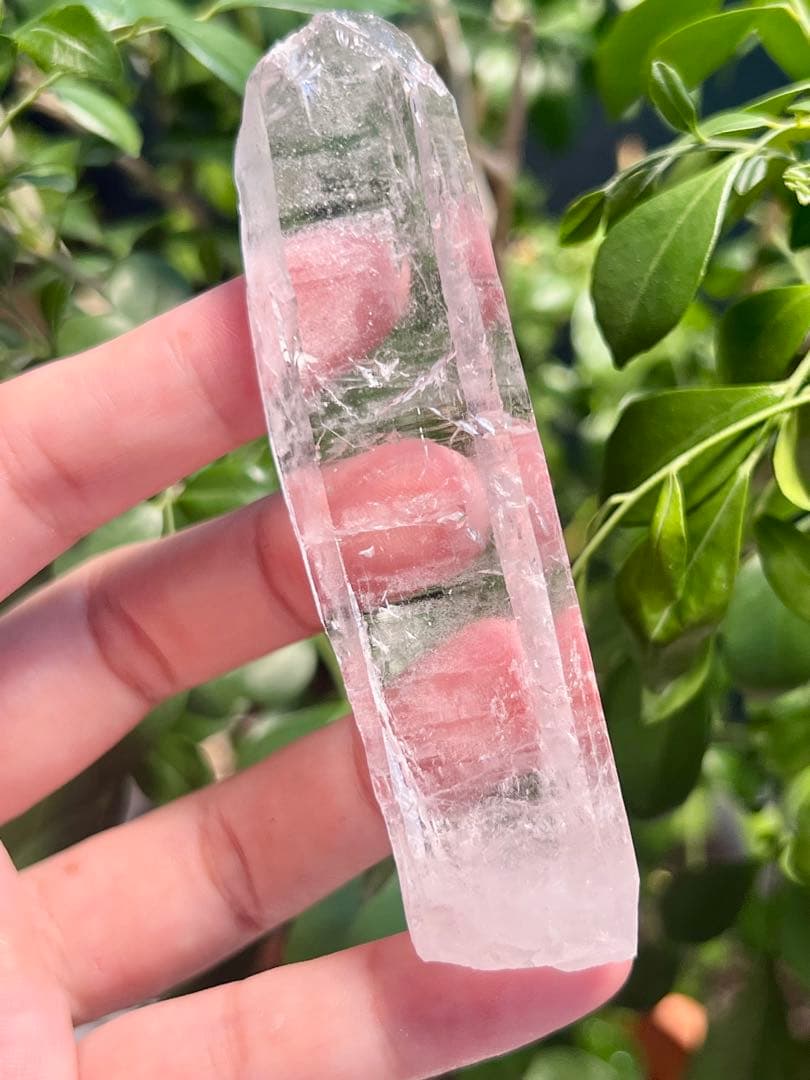 レムリアンシードクリスタル　水晶 ポイント型結晶 原石水晶パワーストーン　瞑想