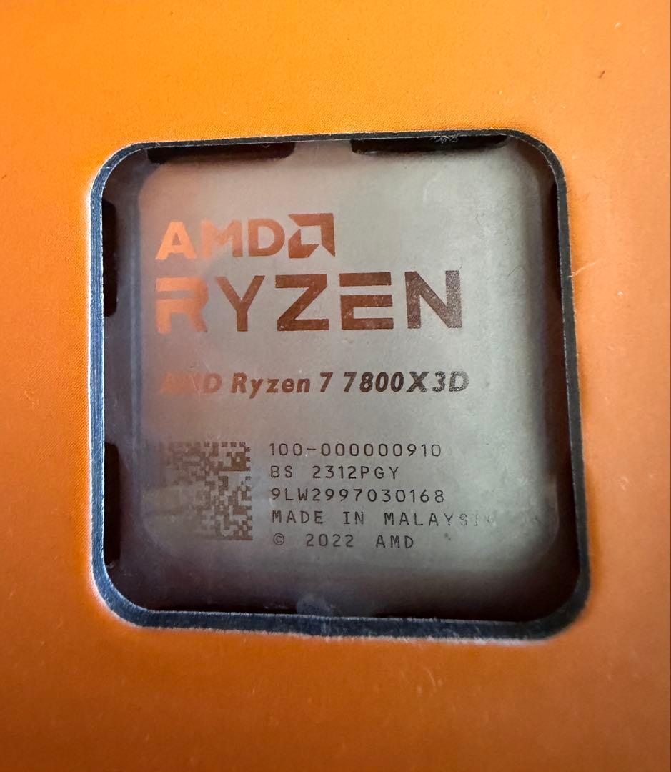 【美品】RYZEN 7 7800x3d
