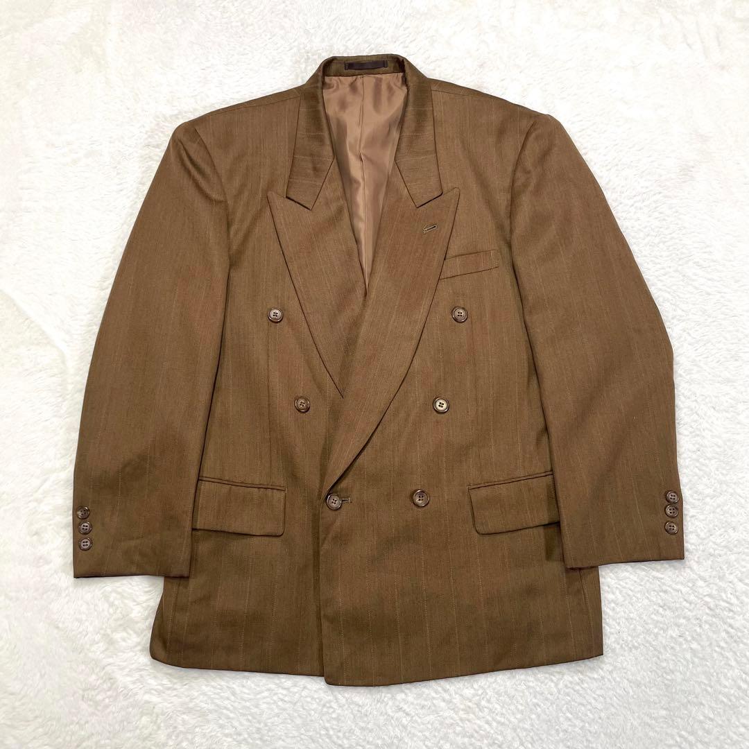 【vintage】セットアップ ダブルスーツ ライトブラウン