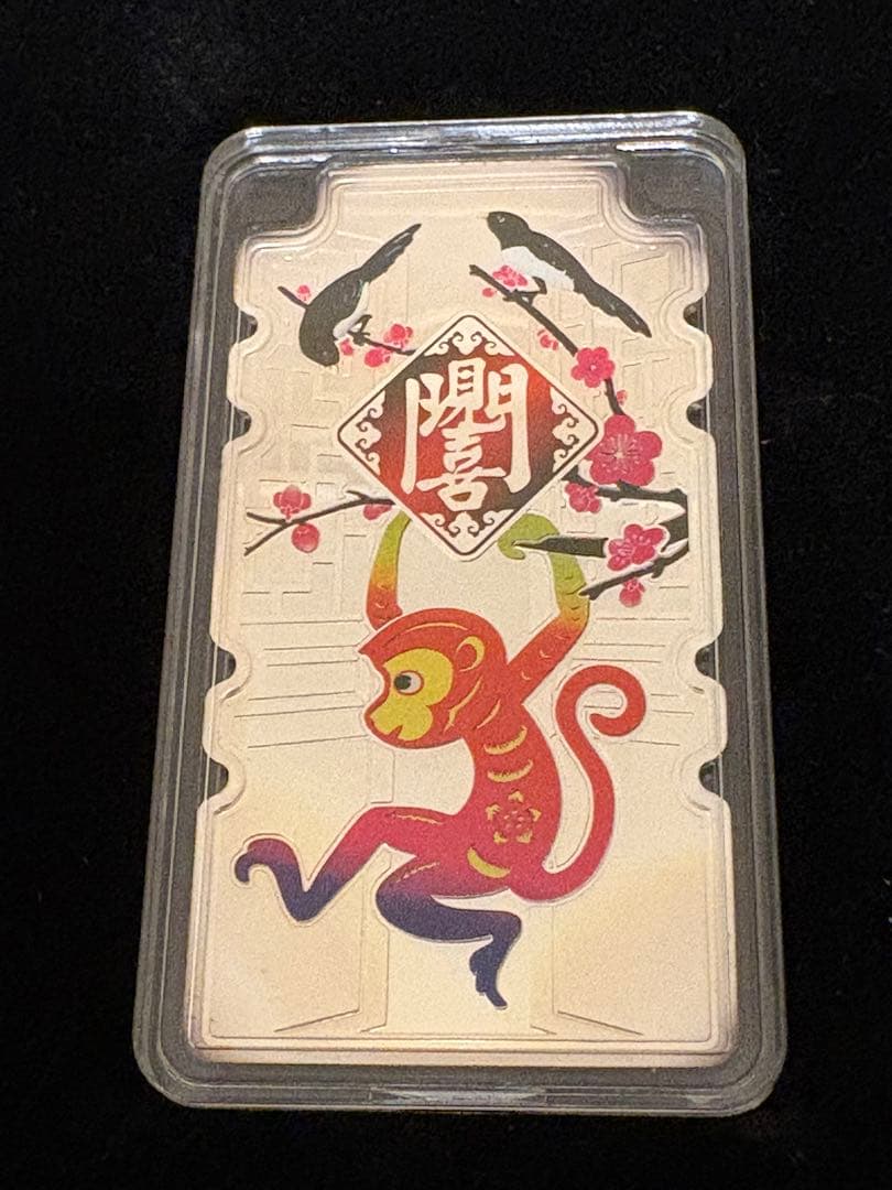 純銀 メダル silver Ag.999 カラー 銀メダル