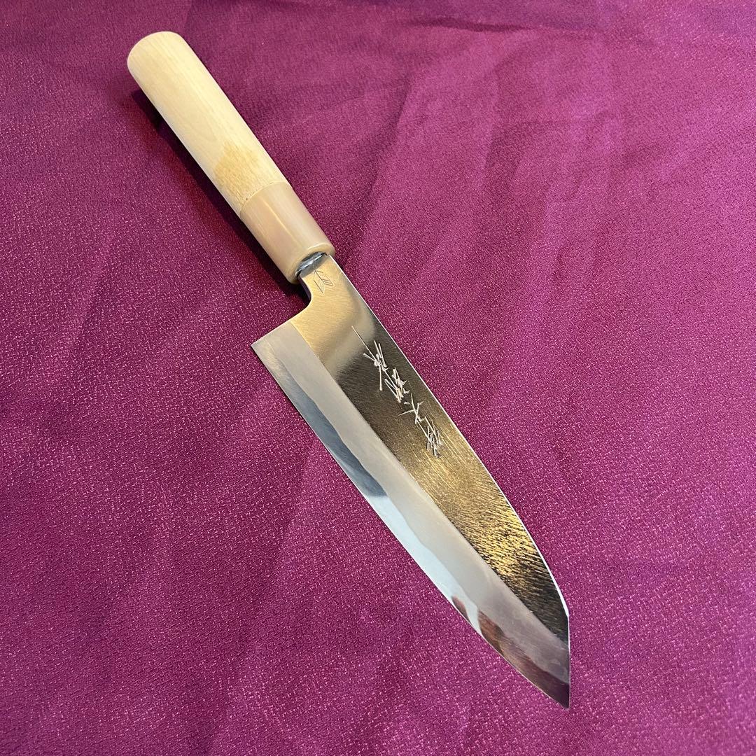 祥太郎作　片刃　三徳包丁　切付　180mm 6寸