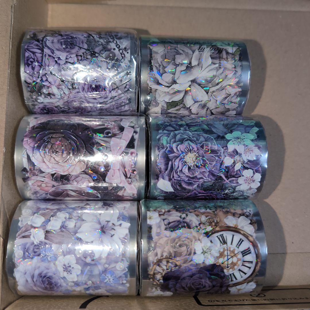 海外マスキングテープ　薔薇　花等　巻き売り　装飾マステ　海外マステ