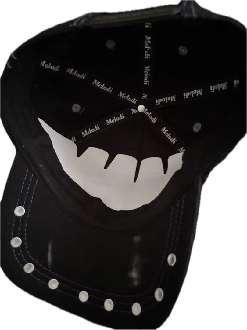 スケーター】Ec melodi 黒紫キャップ fti starteam