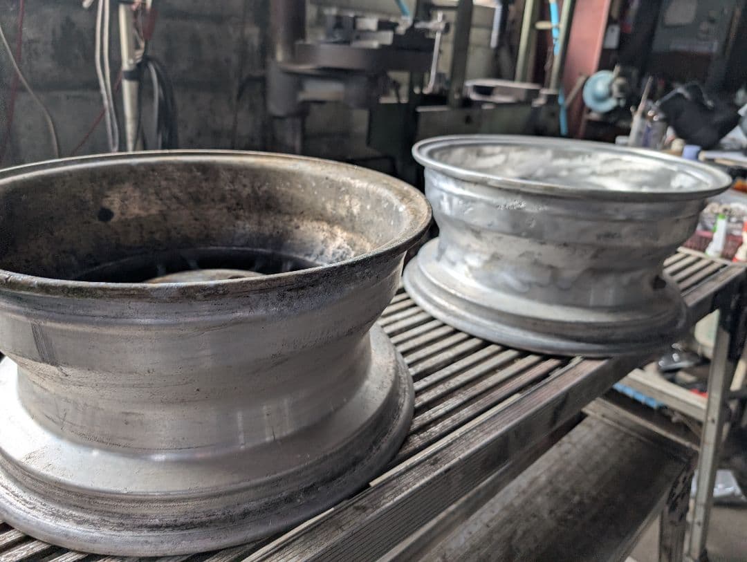 ハヤシ14インチアルミホイール　当時物