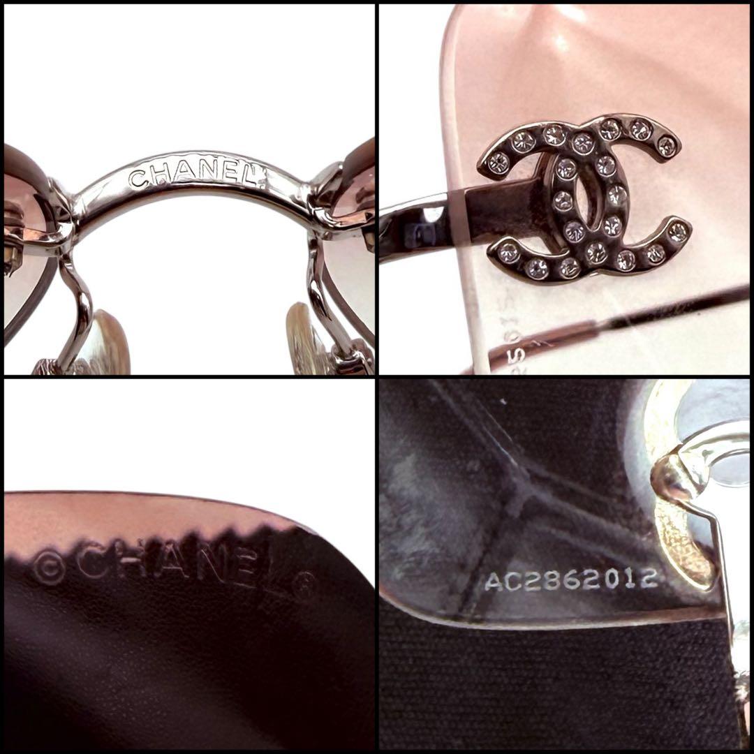 【美品】CHANEL シャネル　リムレス　スクエア　サングラス　ココマーク