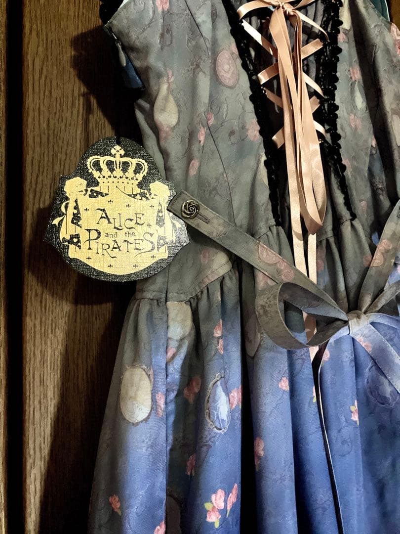 タグ付未使用　Vampire Lament柄 ジャンパースカート Ⅰ 型　ブルー