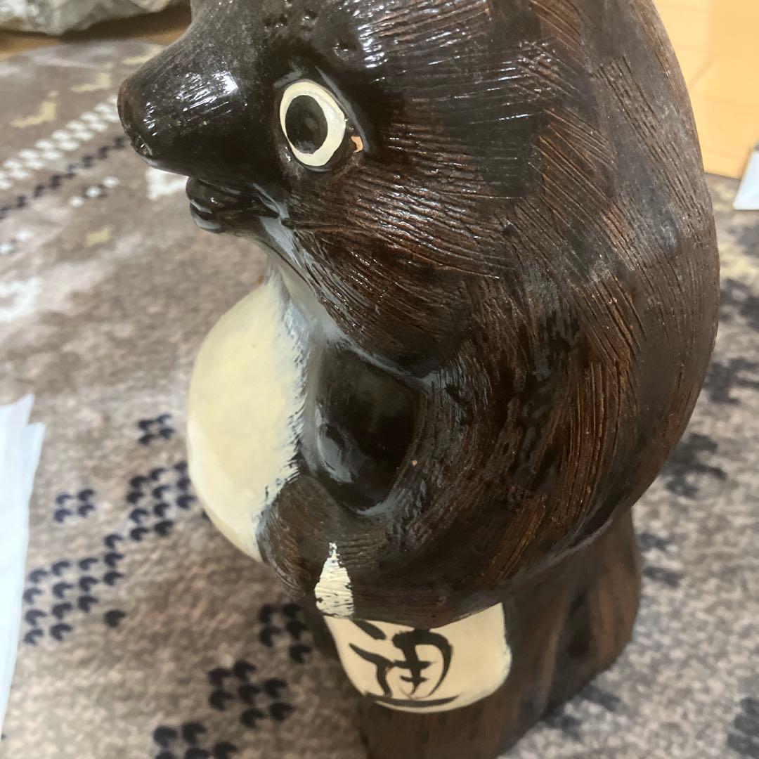 信楽焼　たぬきの置き物