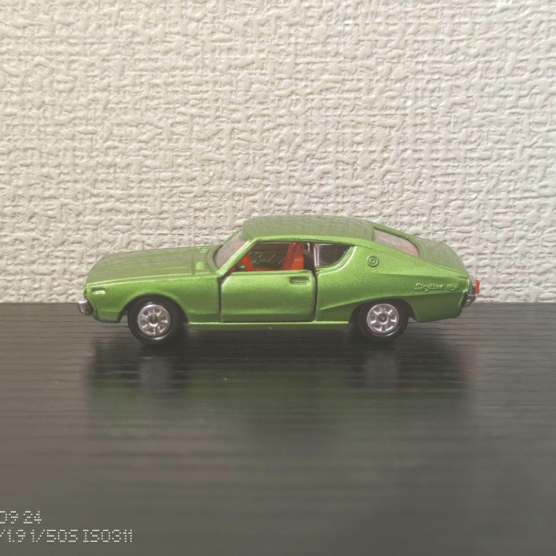 TOMICA　トミカ　スカイランGTX　グリーン　箱付き　1Eホイール