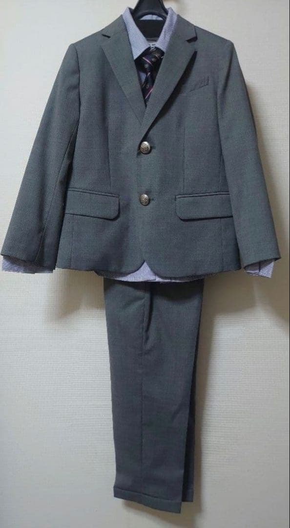 グリーンレーベルリラクシング✤グレー✤男子スーツ１２５ 長スボン★卒園式★入学式