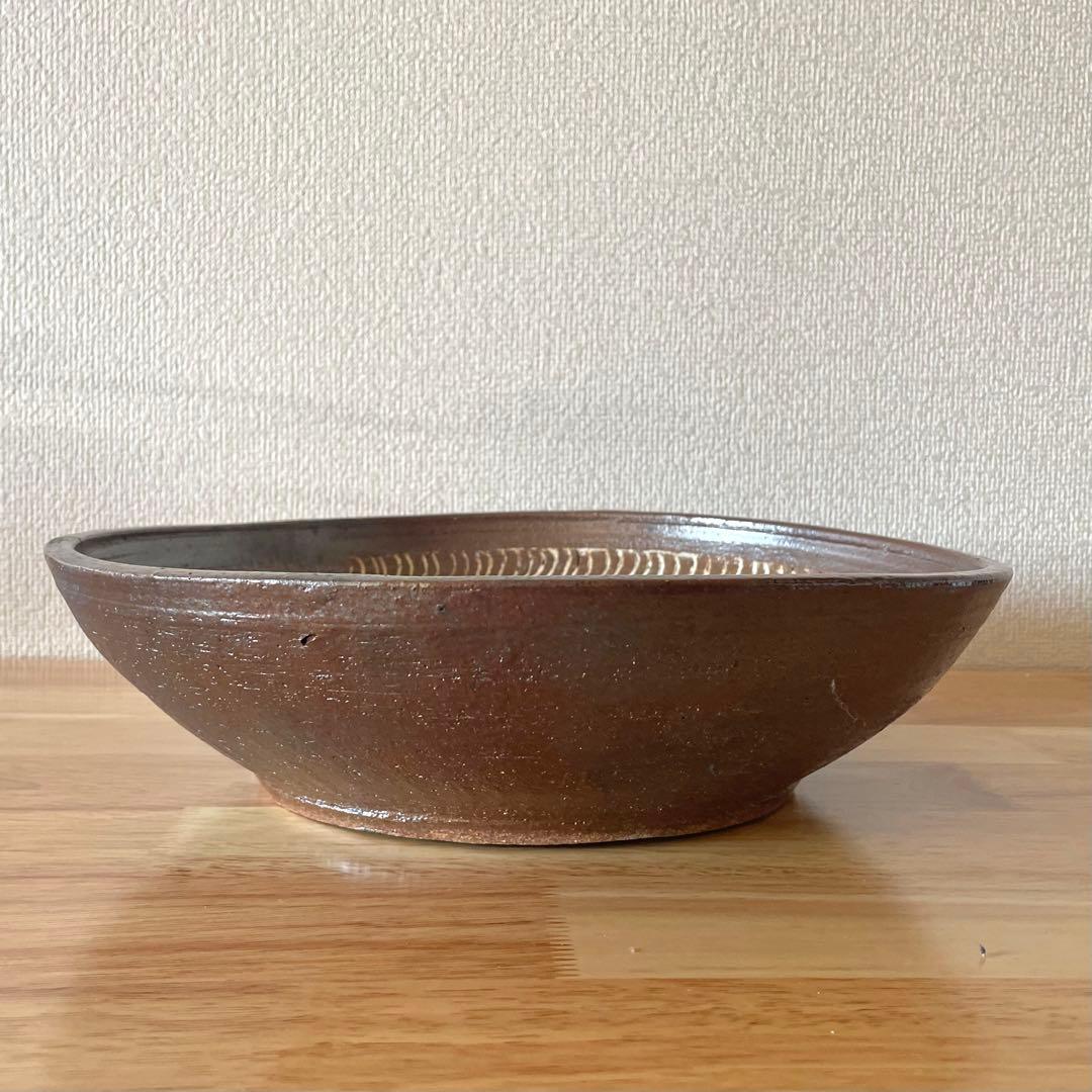 民藝 象嵌の大鉢 一尺一寸 検）バーナード・リーチ 生田和孝