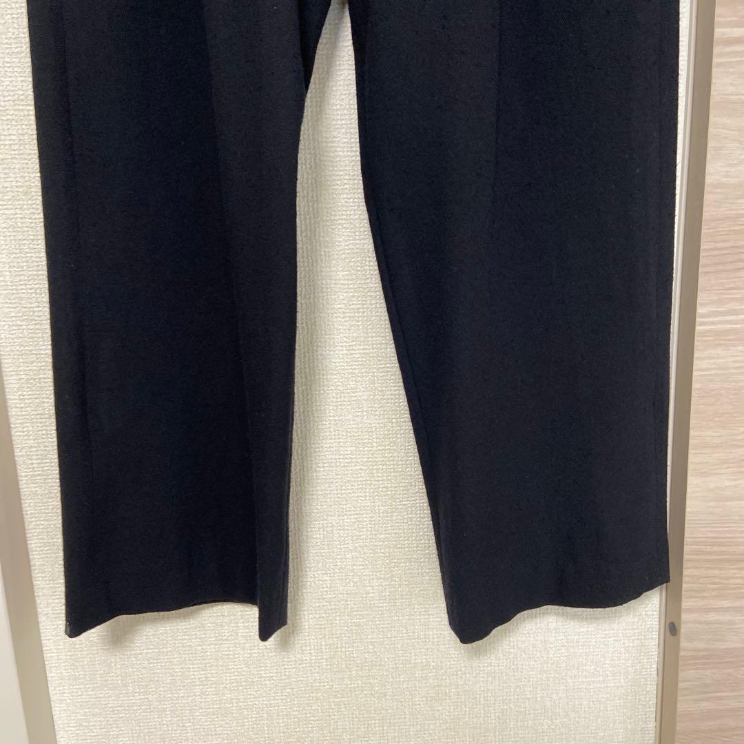 コルニエ　cornier wool silk nep belted pants