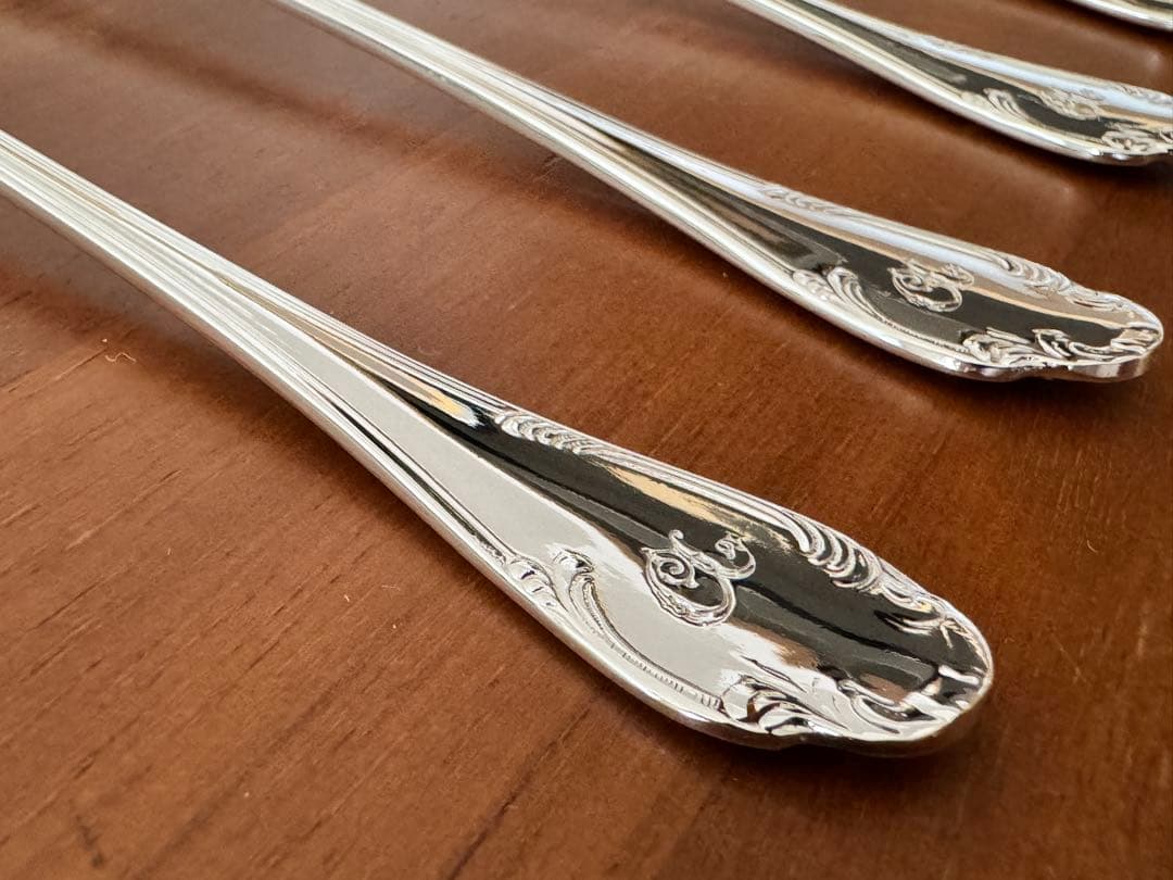 クリストフルホテル モノグラム　 パフェスプーン 4本