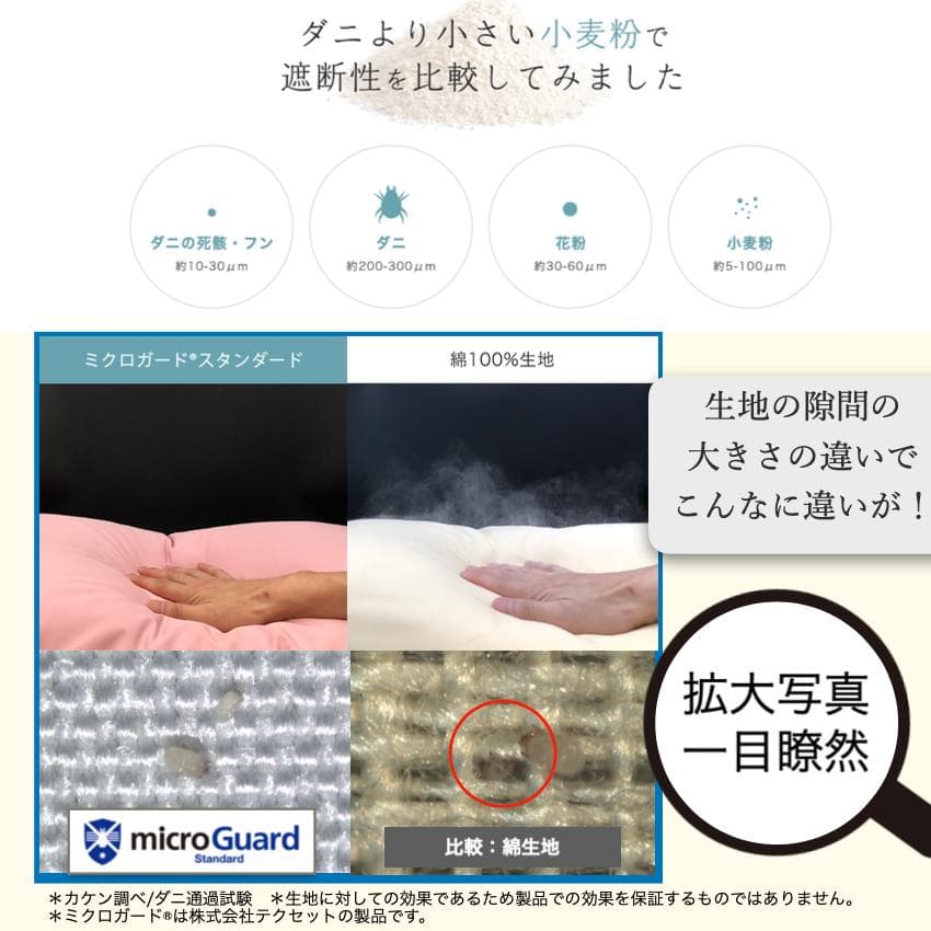 ミクロガード スタンダード 2枚合わせ掛け布団［シングル］ベージュ／テイジン