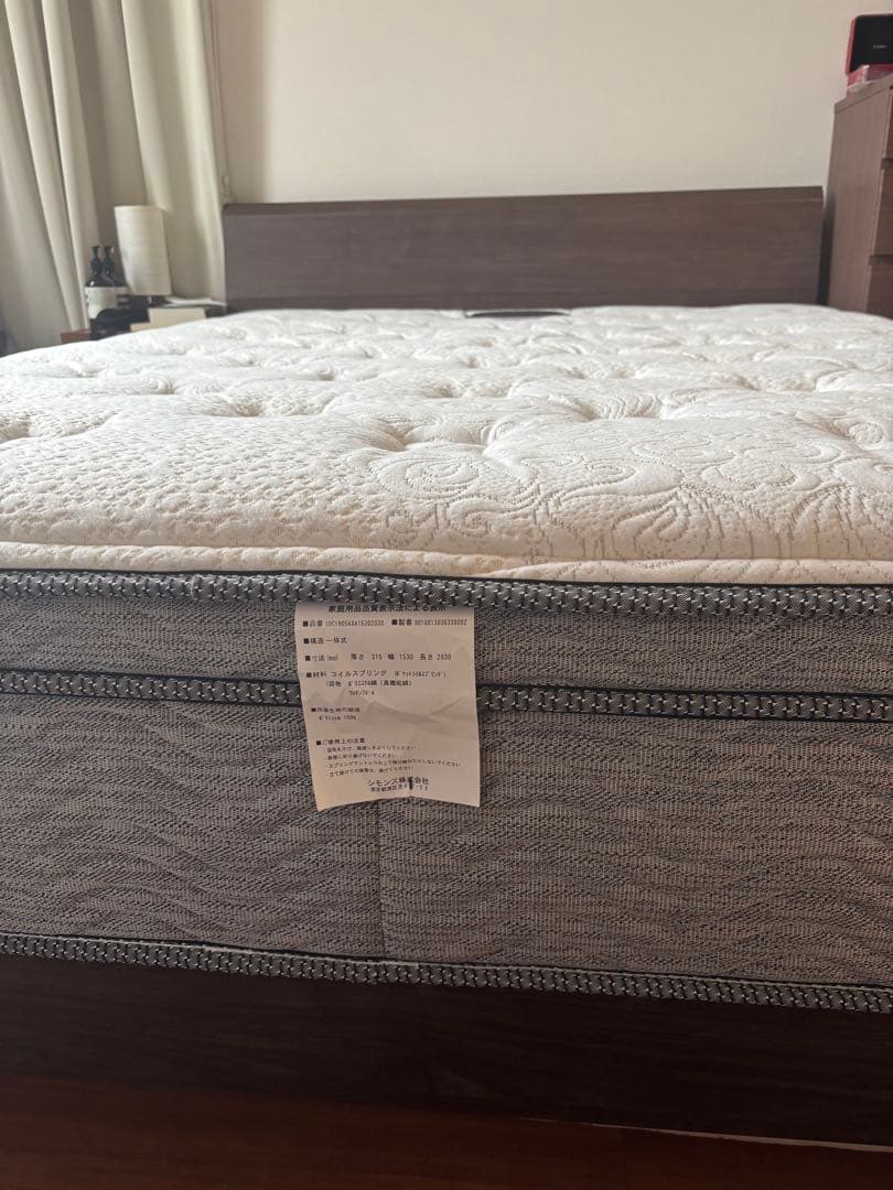 Simmons シモンズマットレスワイドダブルロング+フランスベッドフレーム