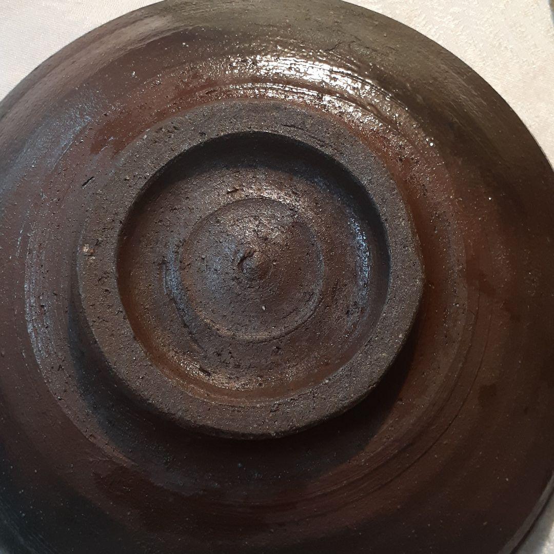 故、石田陶春　作　丹波焼締深鉢