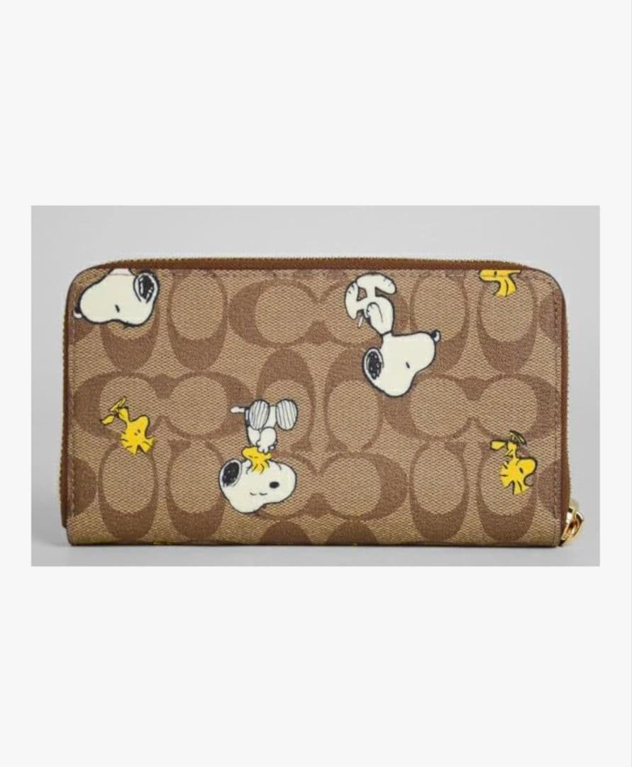 COACH スヌーピー 長財布 並行輸入品:アウトレット品