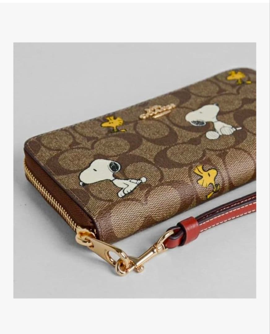 COACH スヌーピー 長財布 並行輸入品:アウトレット品