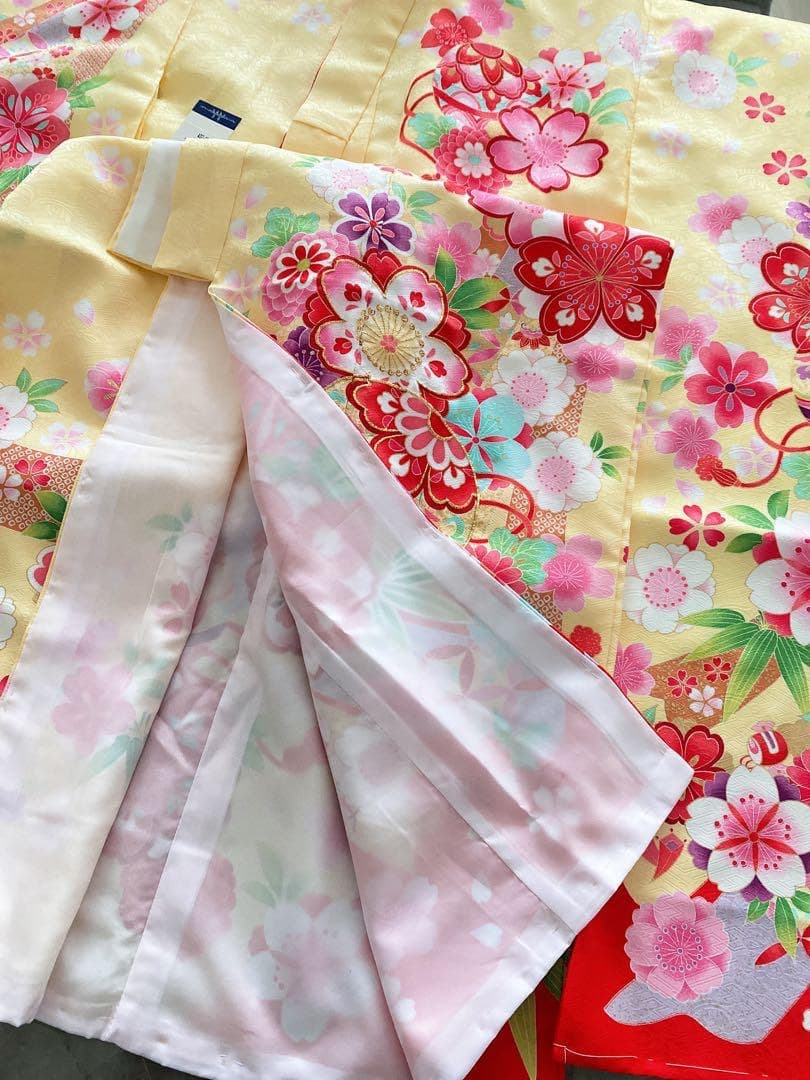 新品　三松謹製　四つ身着物　７歳七五三