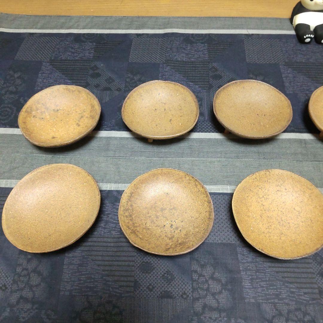 ミツ脚 小皿 9枚 備前焼 109