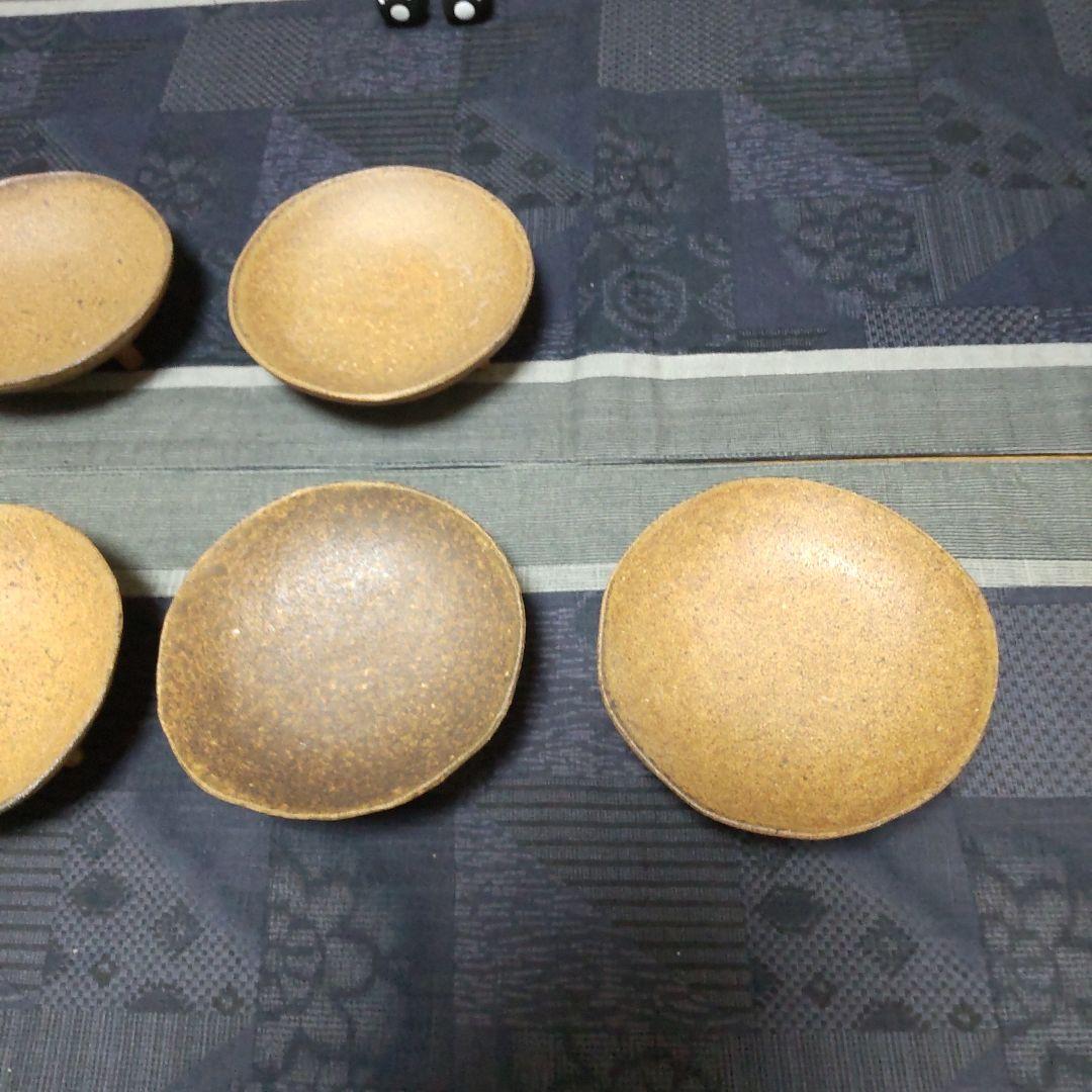 ミツ脚 小皿 9枚 備前焼 109