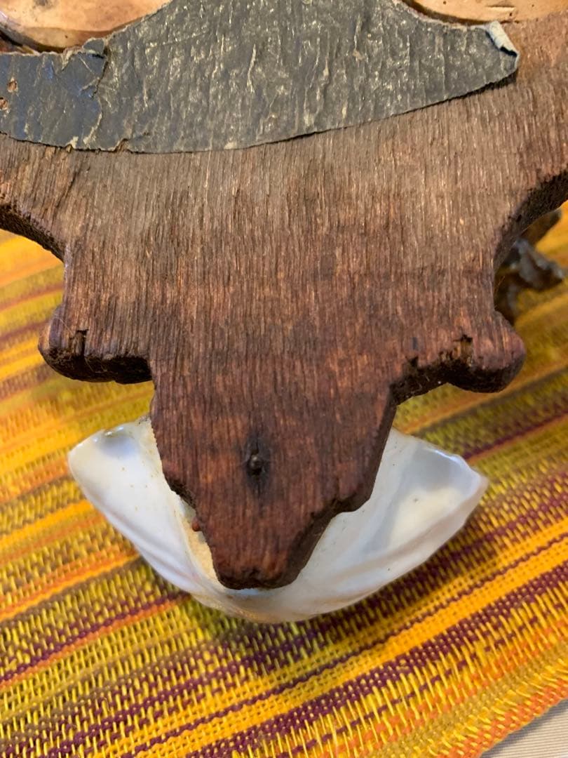 フランス製　アンティークのレアなメダイヨンのガラスドームが2個付いてます！繊細！