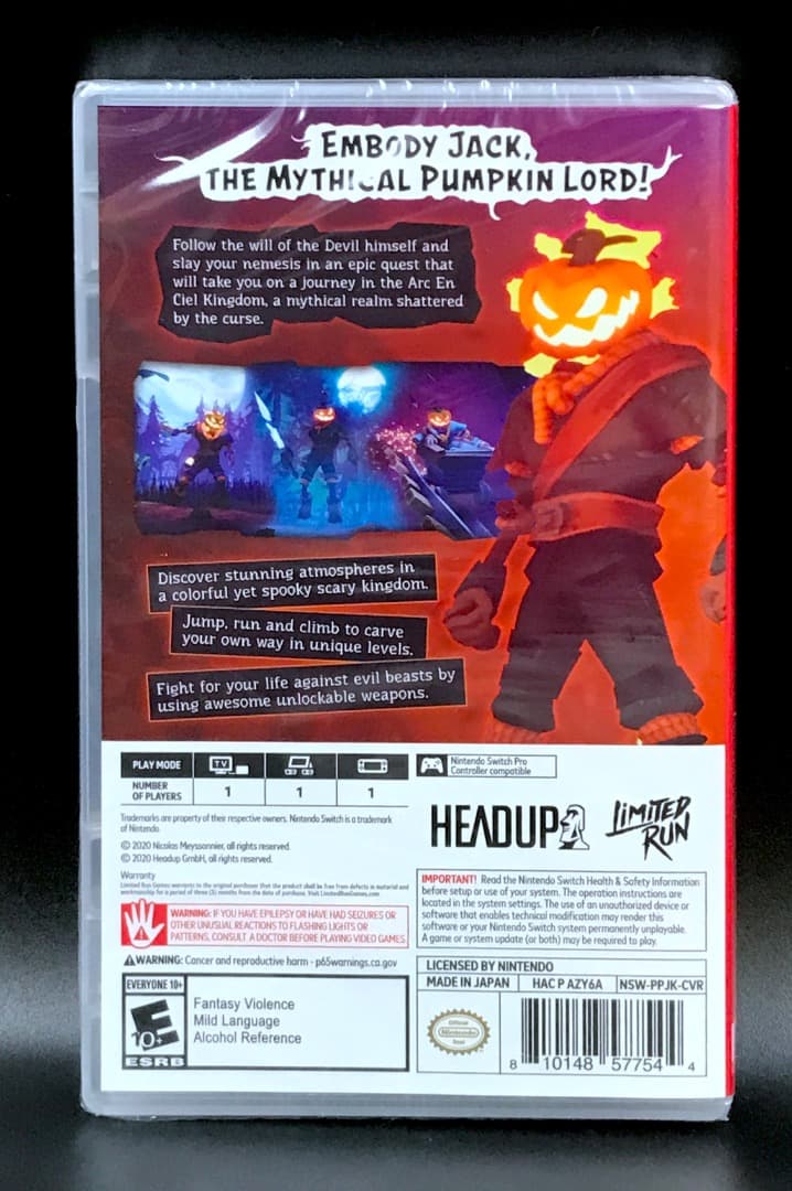 Pumpkin Jack パンプキン・ジャック 北米版 switch スイッチ