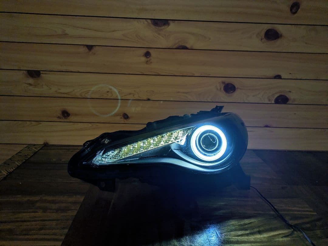 送料無料 86 BRZ ZC6 ZN6 ヘッドライト イカリング 黄ばみ無し