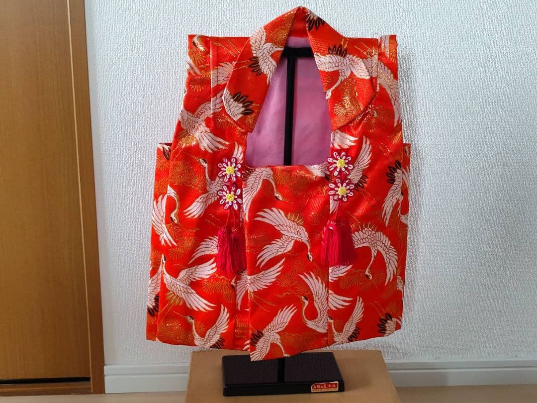 雛人形　ひな祭り　日本人形　2段　ぼんぼり　三人官女　人形の久月　ビンテージ