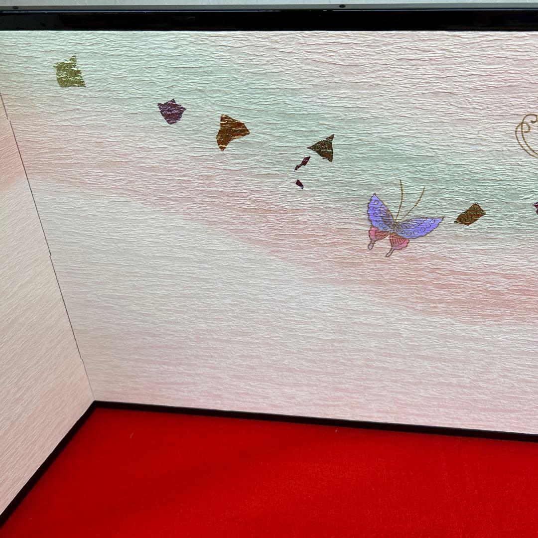 【403】雛祭り用 蝶模様の屏風11号