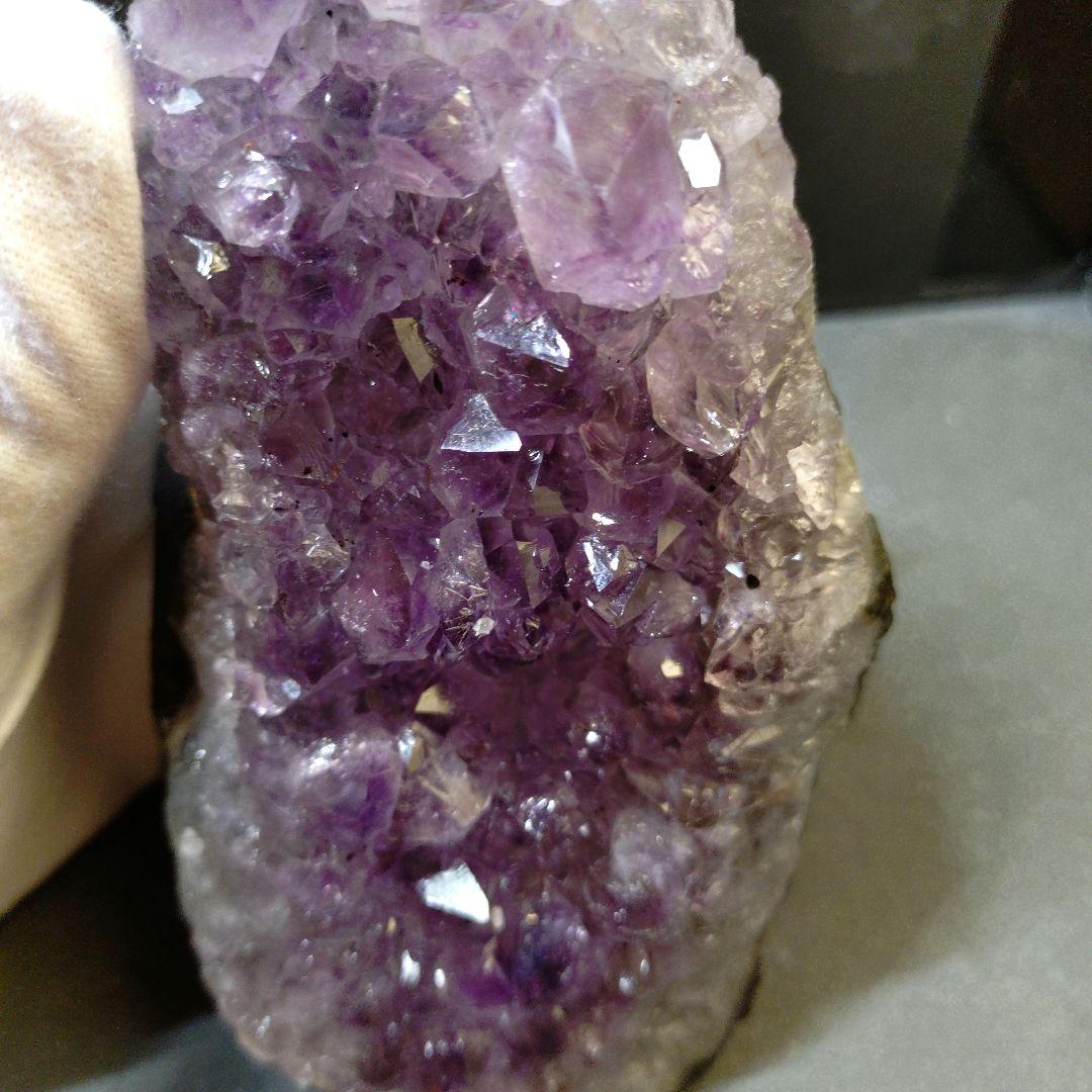 ☆高透明☆キラキラ☆ウルグアイ産アメジスト　クラスター　天然石　パワーストーン⑥