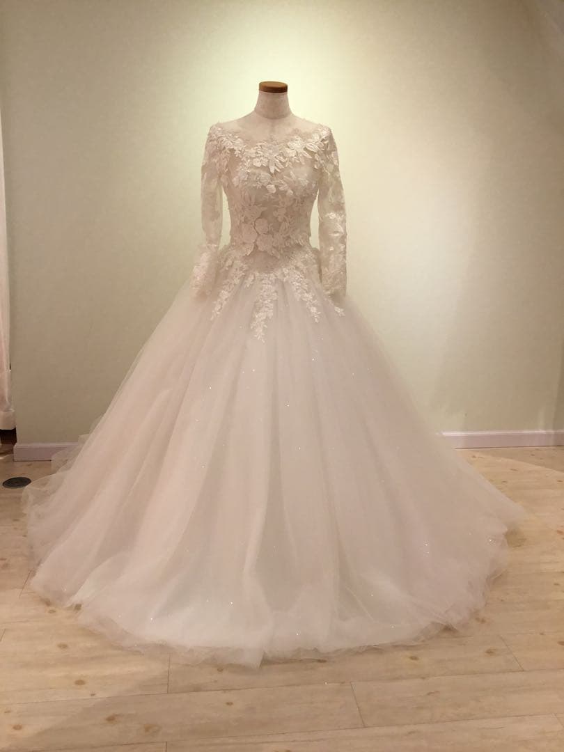 YNS WEDDING ウェディングドレス　ポレロ付き