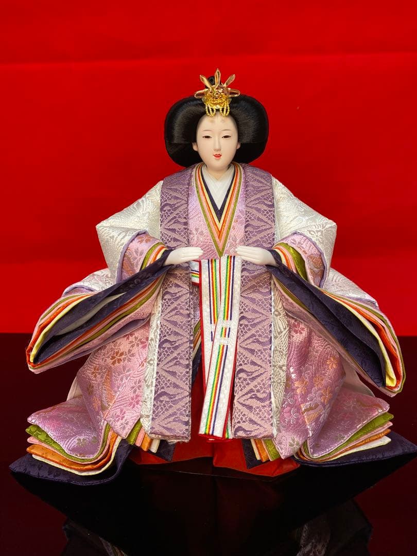 東京久月　雛人形　立親王平飾りセット・間口約６５×奥行約３５×高さ約５９㎝