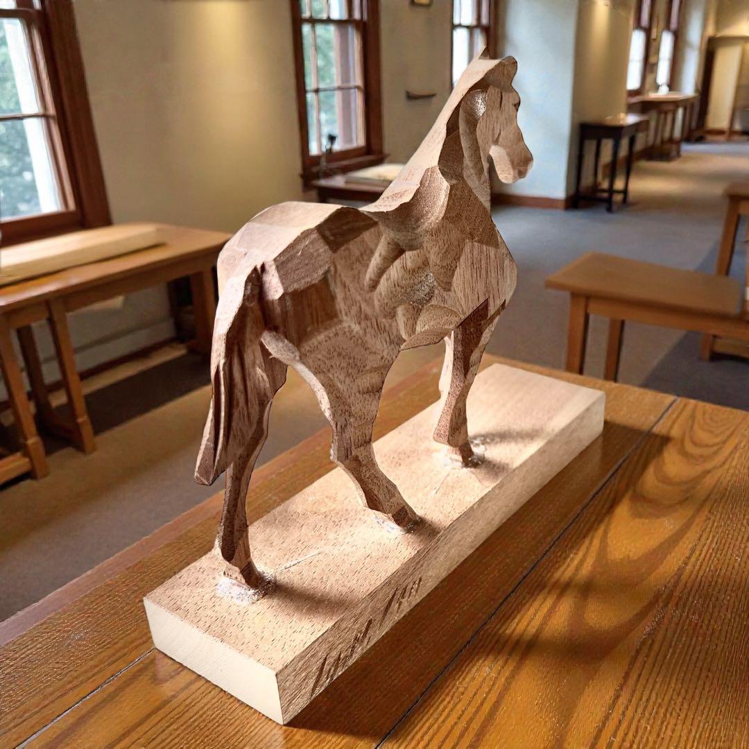 青森 津軽 南部馬 二代目笙舟 山口利信 木彫 一刀彫 郷土玩具 農民美術 午年