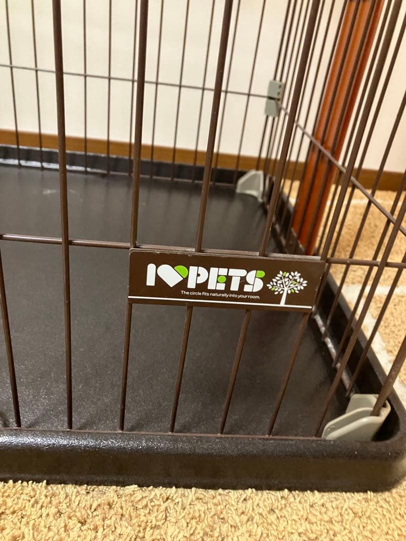 送料込み　ウッドワンサークルキャット　2段　ケージ 安全ロック付き　猫　犬