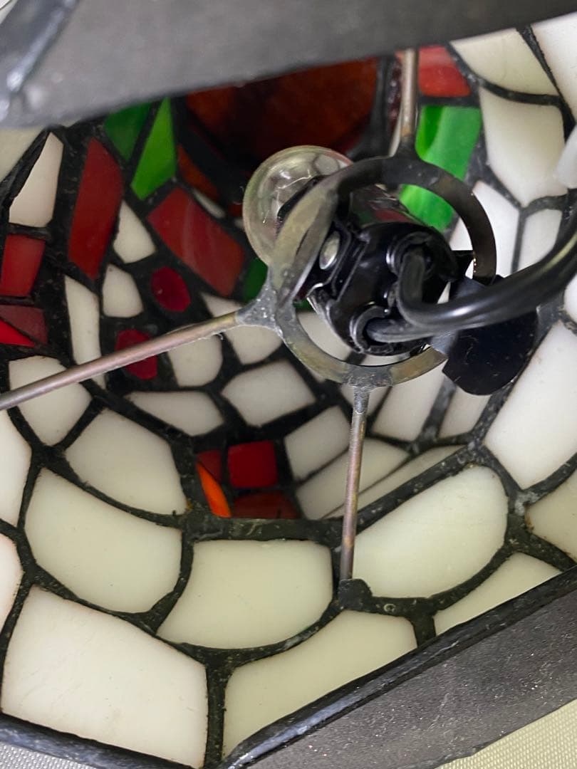 2194❣️ ティファニー　タイプ　ステンドグラス　点滅　ライト　2点セット