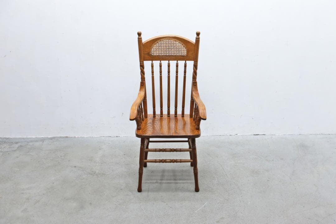 在庫2脚 shin Lee シンリー オーク ダイニング アーム チェア