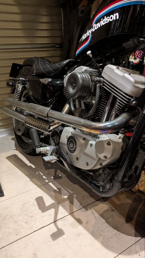 ハーレーダビッドソン　スポーツスター　ショットガンマフラー