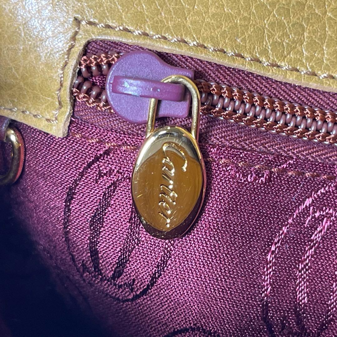 カルティエ⭐️  マスト カーフ レザー セカンド クラッチ バッグ