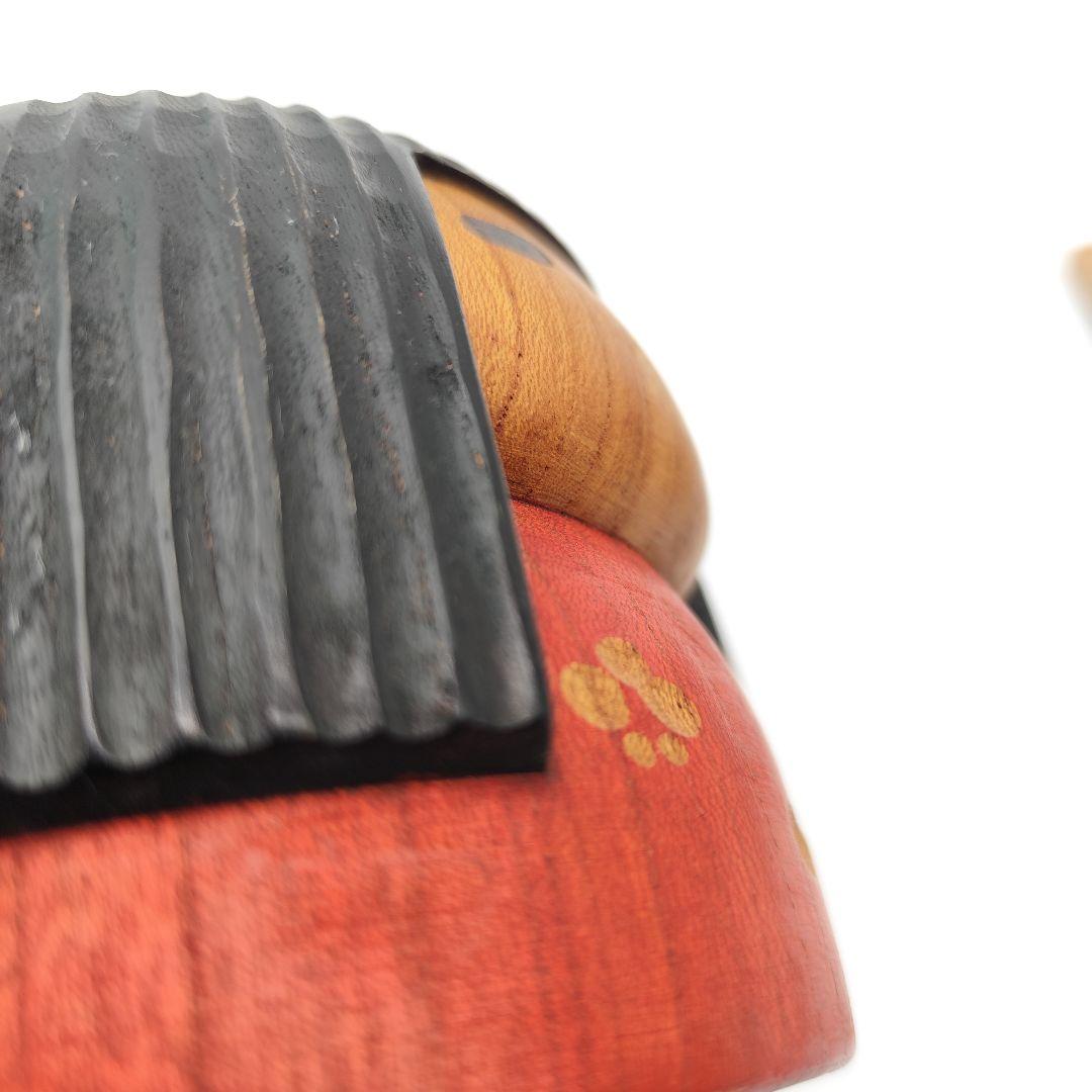 希少 山中三平 作 創作こけし 2体セット 陽春 お雛様 ひな祭り 梅の花 春