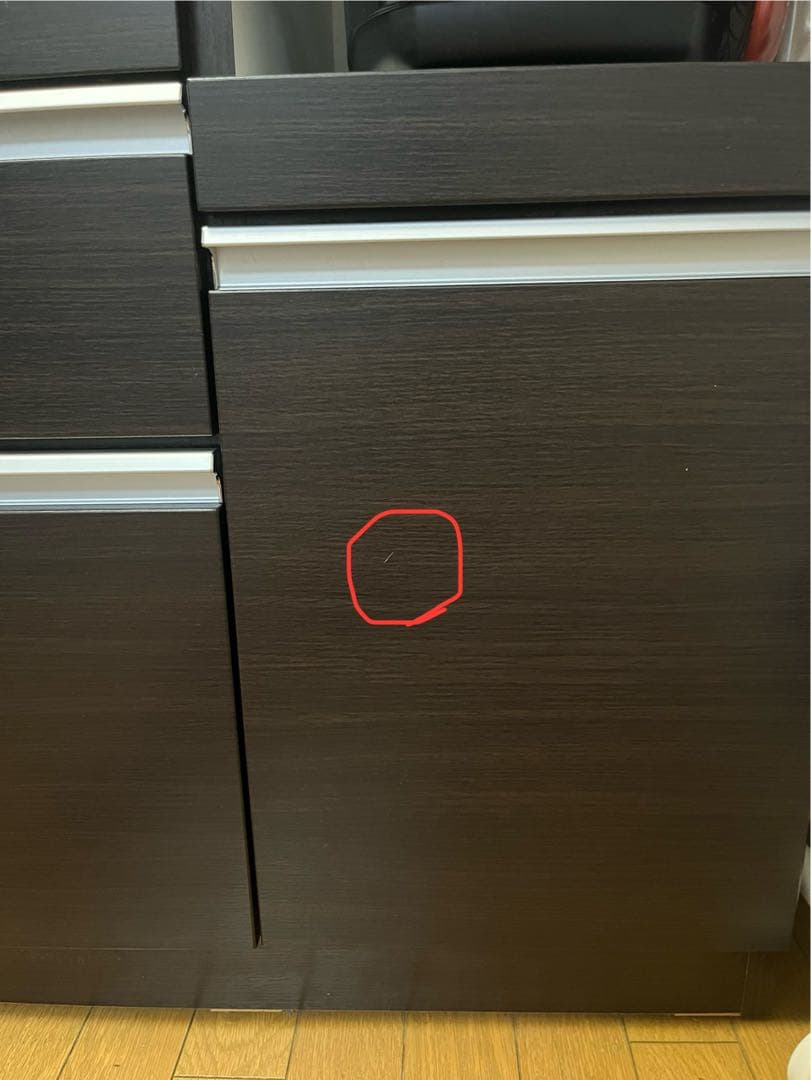 ニトリ キッチンカウンター ダークブラウン （レジューム2SH R DBR）