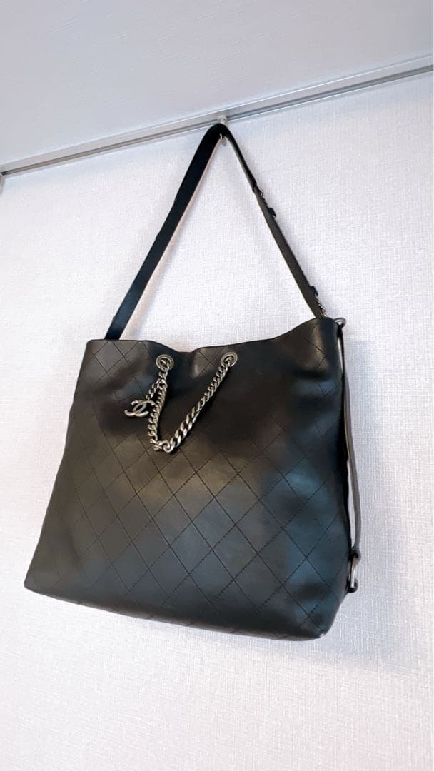 美品 CHANEL ヴィンテージスタイル カーフスキン ショルダーバッグ