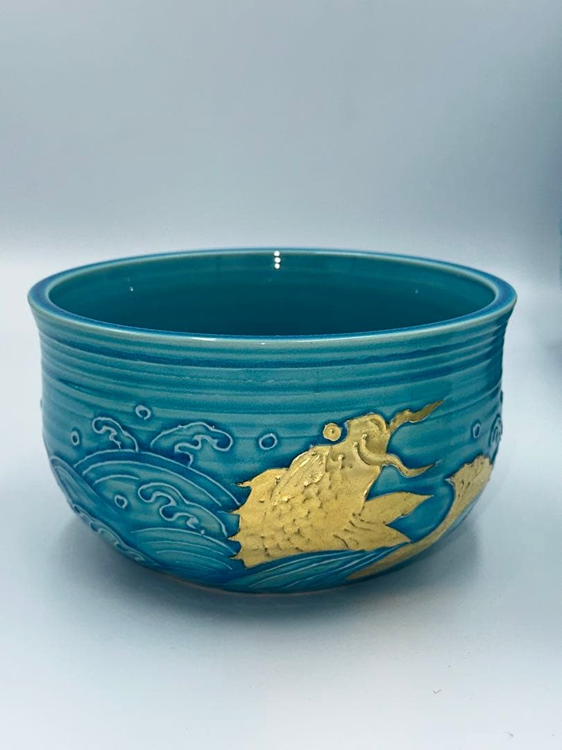 浅黄交趾荒磯　皆具　叶松谷作